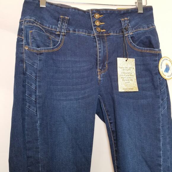 NWT's - GOGO Denim Jeans Super Stretch Skinny Columbian Push Up Jeans Size 15/32 - Picture 2 of 14